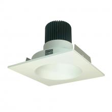 Nora NIO-4SNDC35QWW - 4" Iolite LED Square Reflector with Round Aperture, 10-Degree Optic, 800lm / 12W, 3500K, White