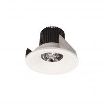 Nora NIOB-2RNB27QWW - 2" Iolite LED Round Bullnose, 10-Degree Optic, 800lm / 12W, 2700K, White Finish