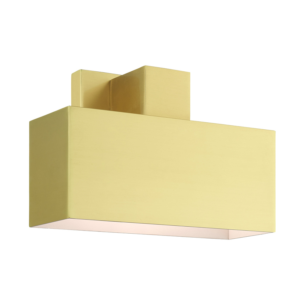 1 Lt Satin Brass Outdoor ADA Wall Sconce