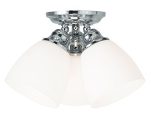 Livex Lighting 13664-05 - 3 Light Polished Chrome Ceiling Mount