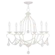 Livex Lighting 6426-60 - 6 Light Antique White Chandelier