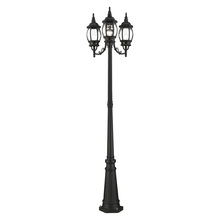 Livex Lighting 7710-14 - 3 Lt Textured Black  Outdoor Post Light