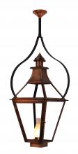 The Coppersmith CR22E-HSI-PY - Creole 22 Electric-Hurricane Shade-Pendent Yoke