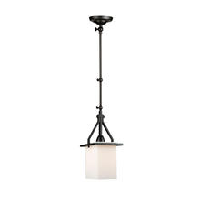 Artcraft AC11240BK - Brydon 1 Light Sconce/Pendant Black (Rectangular Glassware)