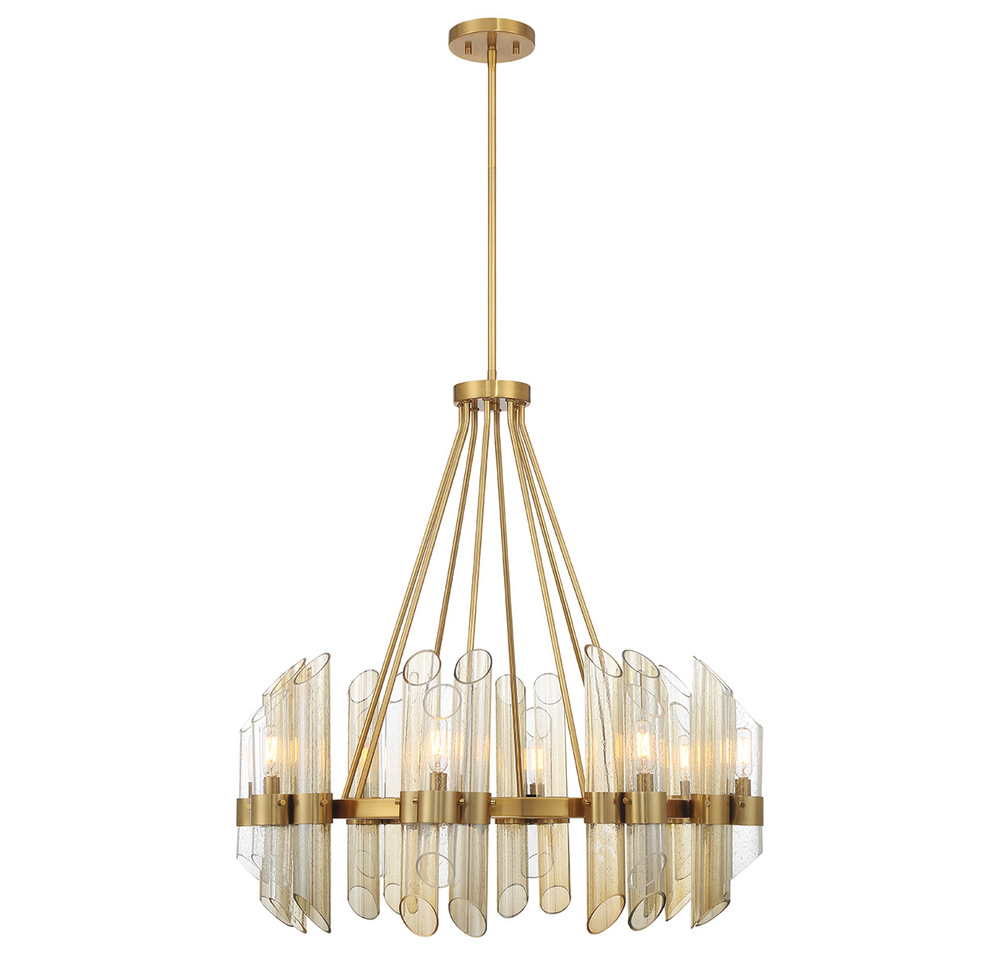 Biltmore 8-Light Chandelier in Warm Brass