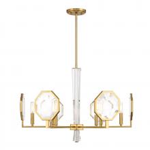 Savoy House 1-2216-6-322 - Leighton 6-Light Chandelier in Warm Brass