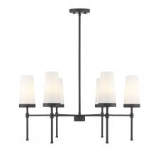 Savoy House 1-2802-6-89 - Haynes 6-Light Chandelier in Matte Black