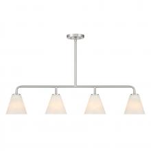 Savoy House 1-4014-4-SN - Blair 4-Light Linear Chandelier in Satin Nickel