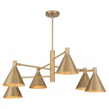 Savoy House 1-8003-6-127 - Pharos 6-Light Chandelier in Noble Brass by Breegan Jane