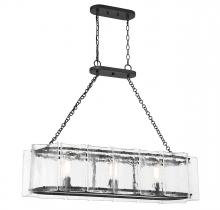 Savoy House 1-8203-3-89 - Genry 3-Light Linear Chandelier in Matte Black