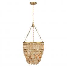 Savoy House 7-7560-4-322 - Catalan 4-Light Pendant in Warm Brass by Breegan Jane