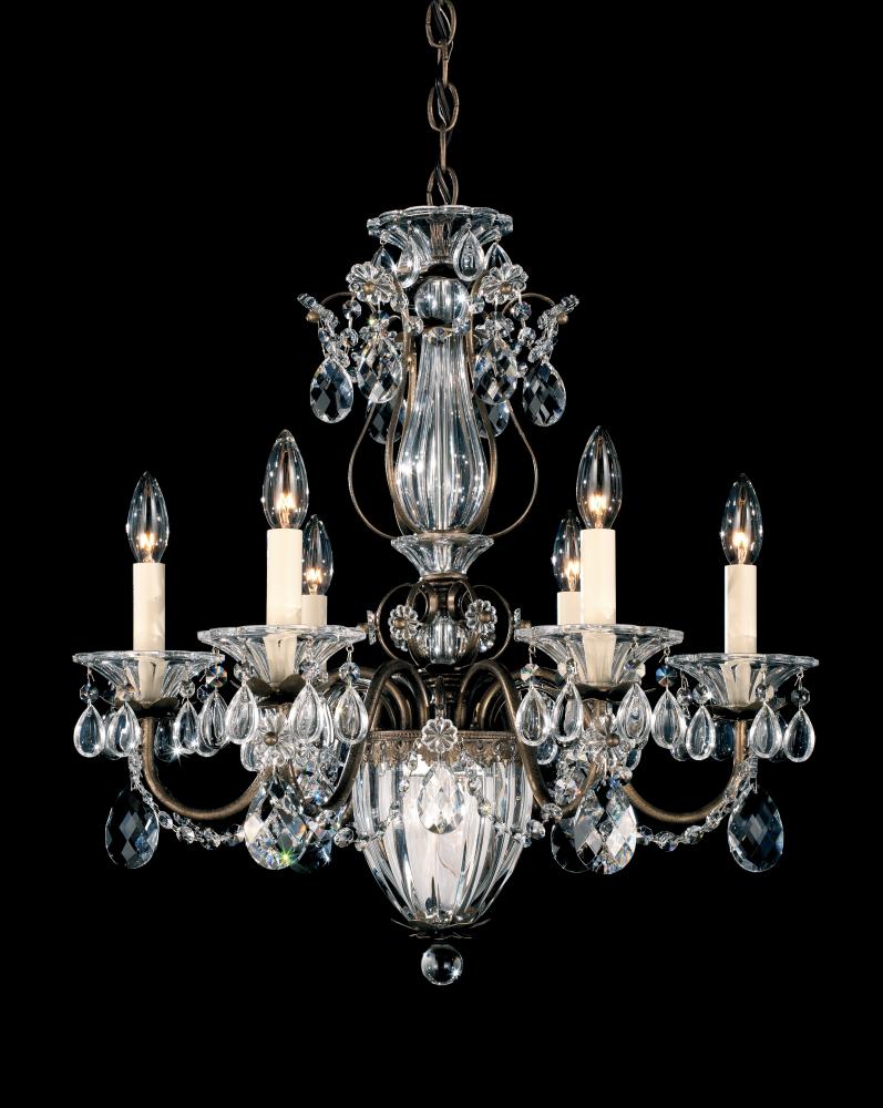 Bagatelle 7 Light 120V Chandelier in Polished Silver with Heritage Handcut Crystal