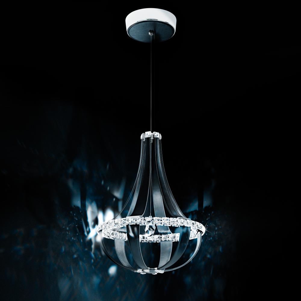 Crystal Empire LED 27IN 3000K 120V Pendant in Chinook with Radiance Crystal