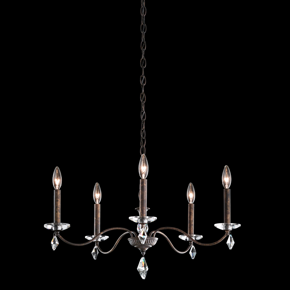 Modique 5 Light 120V Chandelier in Heirloom Gold with Heritage Handcut Crystal