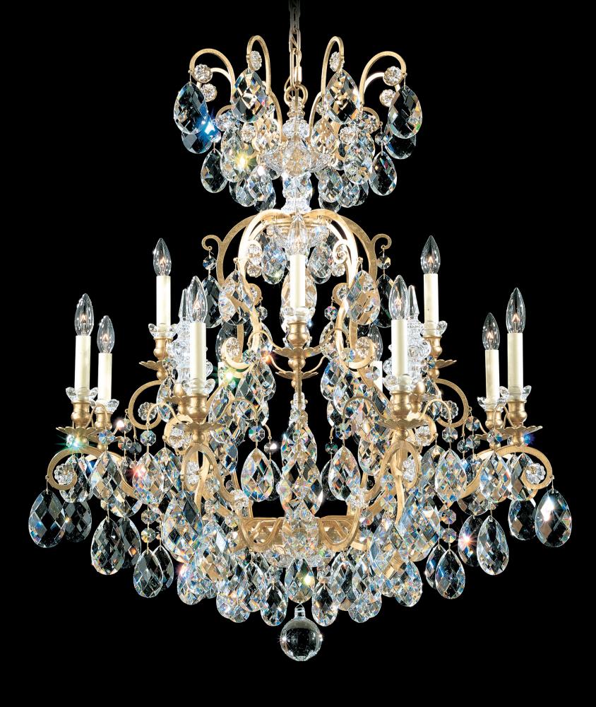 Renaissance 13 Light 120V Chandelier in Heirloom Bronze with Crystals from Swarovski®