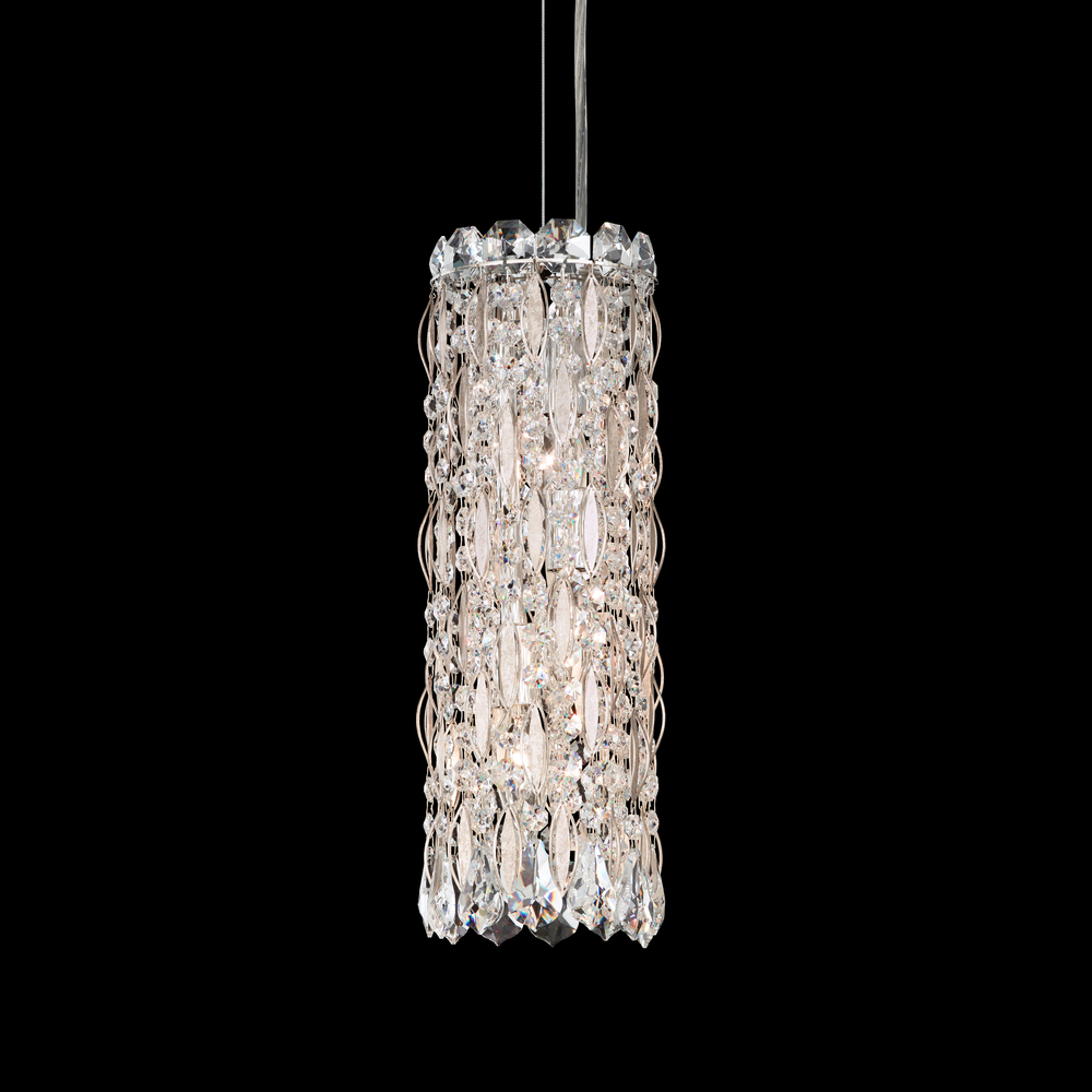 Sarella 3 Light 120V Mini Pendant in Antique Silver with Radiance Crystal