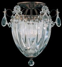 Schonbek 1870 1242-76 - Bagatelle 3 Light 120V Semi-Flush Mount in Heirloom Bronze with Heritage Handcut Crystal