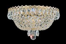 Schonbek 1870 2616-40O - Camelot 3 Light 120V Flush Mount in Polished Silver with Optic Crystal