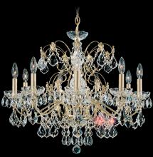 Schonbek 1870 1709-48 - Century 9 Light 120V Chandelier in Antique Silver with Heritage Handcut Crystal