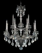 Schonbek 1870 5683-83H - Milano 12 Light 120V Chandelier in Florentine Bronze with Heritage Handcut Crystal