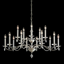 Schonbek 1870 MD1015N-40H - Modique 15 Light 120V Chandelier in Polished Silver with Heritage Handcut Crystal