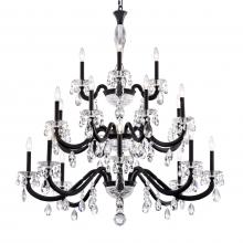 Schonbek 1870 S8620N-48R - San Marco 20 Light 120V Chandelier in Antique Silver with Radiance Crystal