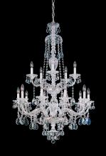 Schonbek 1870 3608-40H - Sterling 15 Light 120V Chandelier in Polished Silver with Heritage Handcut Crystal