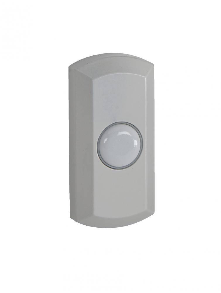 Surface Mount LED Lighted Push Button in White