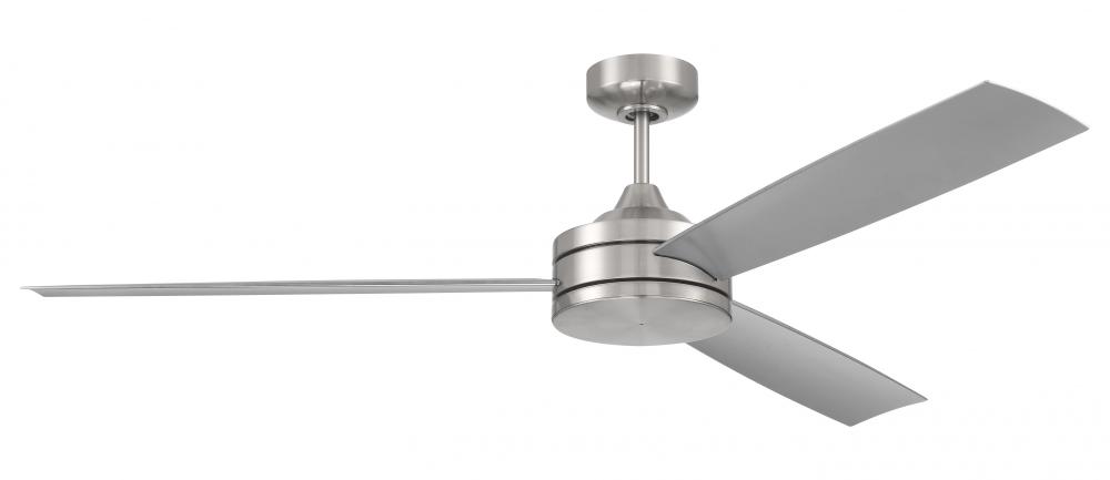 62" Inspo Indoor Fan in Brushed Polished Nickel w/ Brushed Nickel Blades