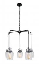 Craftmade 53525-FB - Trystan 5 Light Chandelier in Flat Black