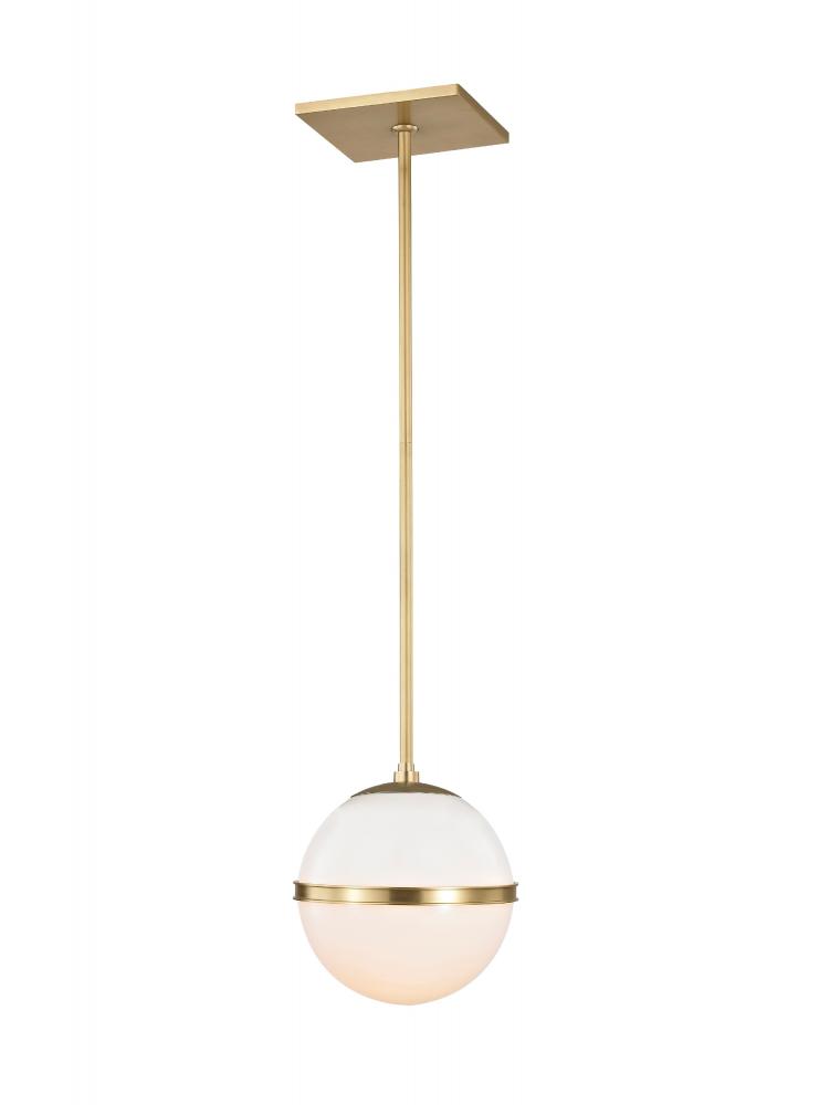 Brian Patrick Flynn Truax 1 Light Aged Brass Mini Pendant