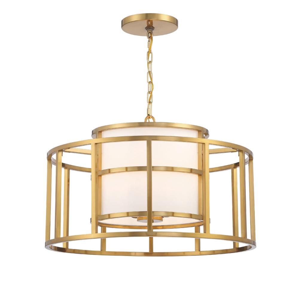 Brian Patrick Flynn Hulton 5 Light Luxe Gold Lantern Chandelier