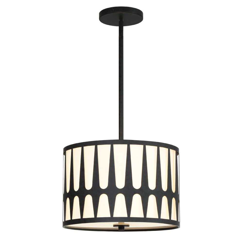 Royston 3 Light Black Pendant