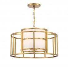 Crystorama 9595-LG - Brian Patrick Flynn Hulton 5 Light Luxe Gold Lantern Chandelier