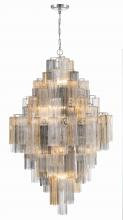 Crystorama ADD-319-CH-AU - Addis 20 Light Polished Chrome Chandelier