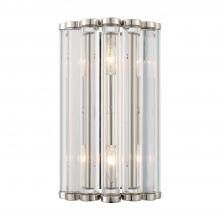 Crystorama ELL-B3002-PN - Libby Langdon Elliot 2 Light Polished Nickel Sconce