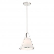 Crystorama FUL-900-PN - Fulton 1 Light Polished Nickel Mini Pendant