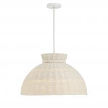 Crystorama RES-10524-MT - Reese 4 Light Matte White Pendant