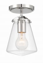 Crystorama VSS-7002-PN_CEILING - Voss 1 Light Polished Nickel Semi Flush Mount