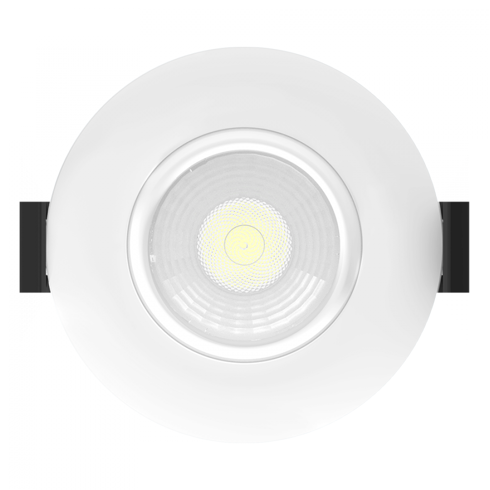 3" GIMBAL 9W 600LM 90 CRI 5CCT TRIAC 120V 38DEG ROUND WHITE SMOOTH