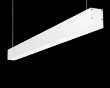 RAB Lighting BOA4P-20D10-40Y-W/LC - Architectural, 1499 Lumens, BOA, 4 ft, 20W, pendant mount, 3000K, 0-10V dimming, lightcloud contro