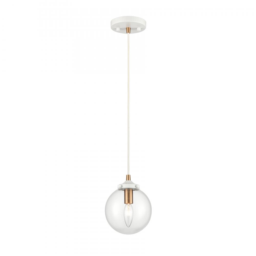 Boudreaux 6'' Wide 1-Light Mini Pendant - Matte White