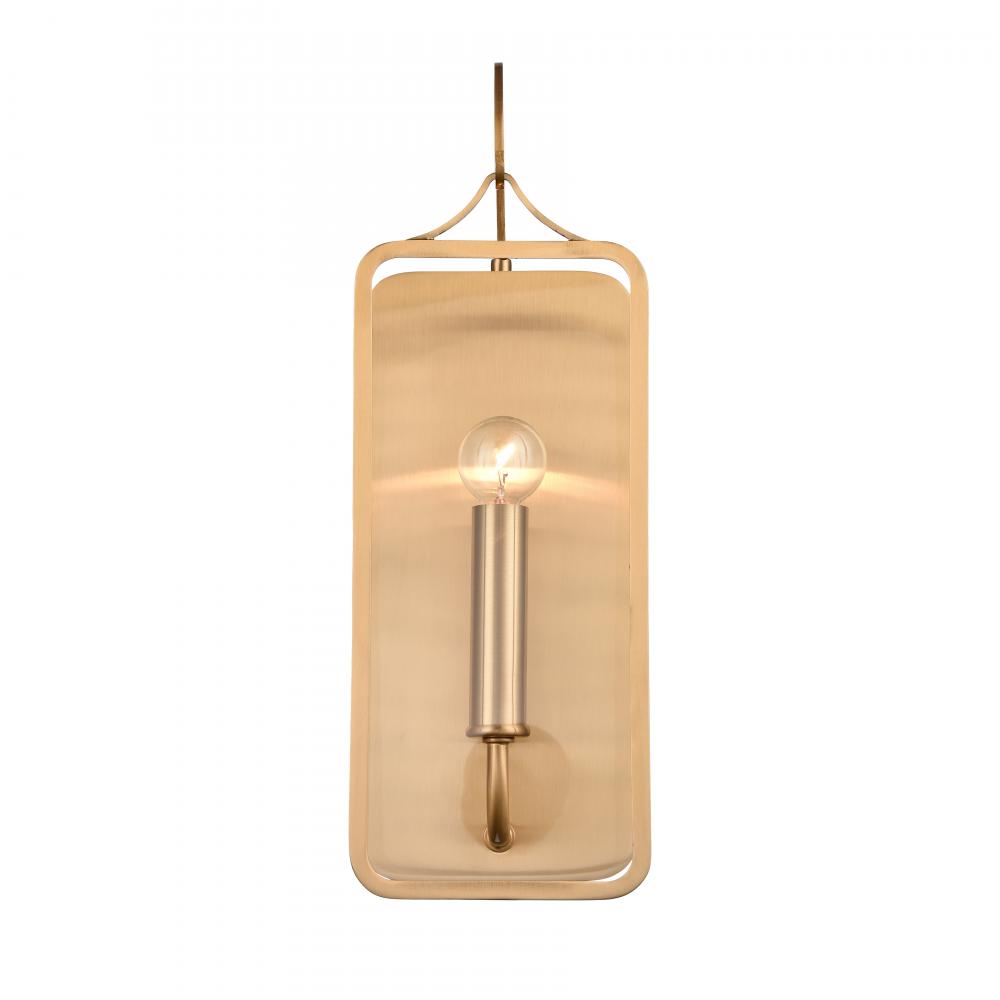 Merge 15'' High 1-Light Sconce - Satin Brass