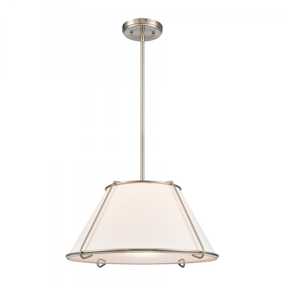 Regalia 18'' Wide 1-Light Pendant - Satin Nickel