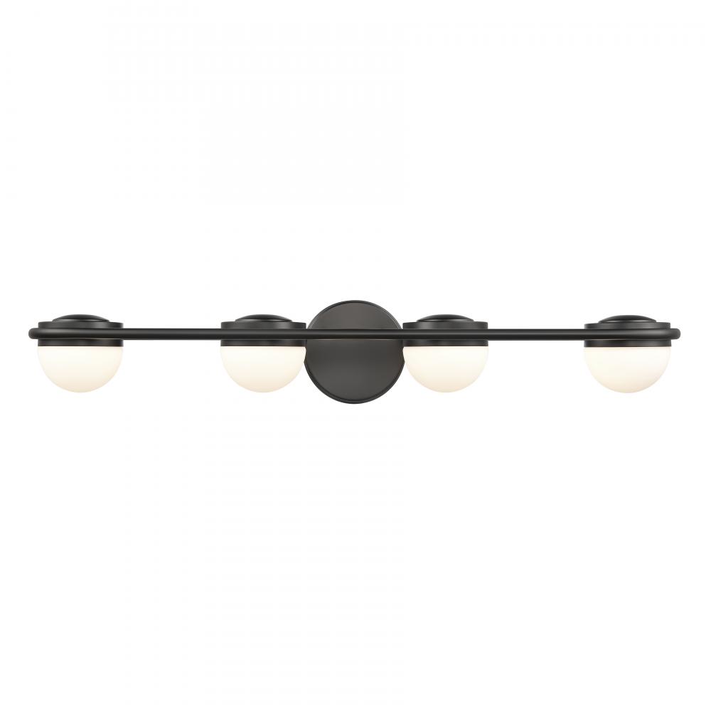 Nelly 31'' Wide 4-Light Vanity Light - Matte Black