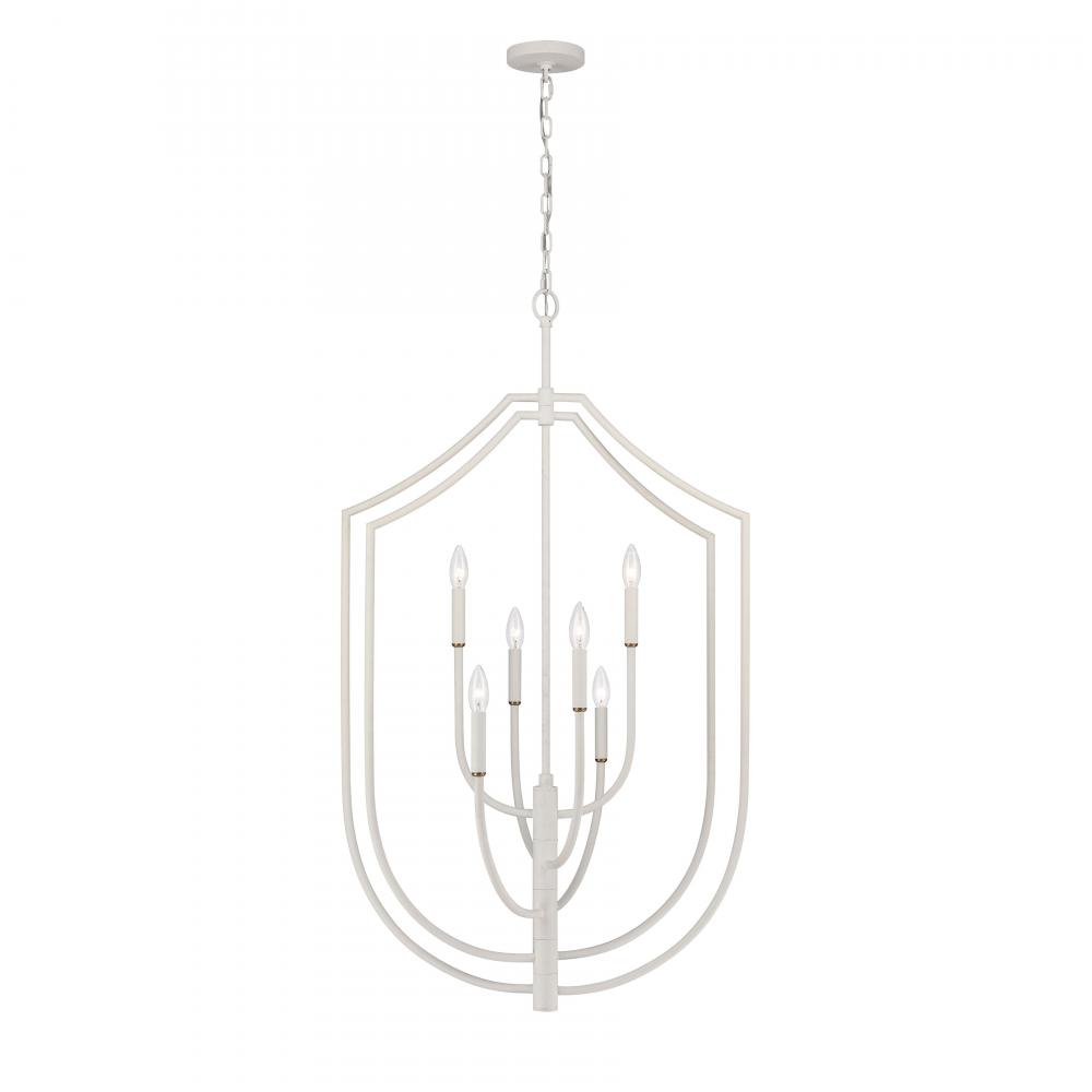 Continuance 26'' Wide 6-Light Pendant - White Coral