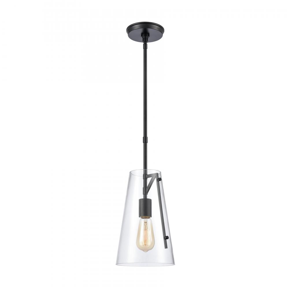 Trustle 7'' Wide 1-Light Mini Pendant - Matte Black