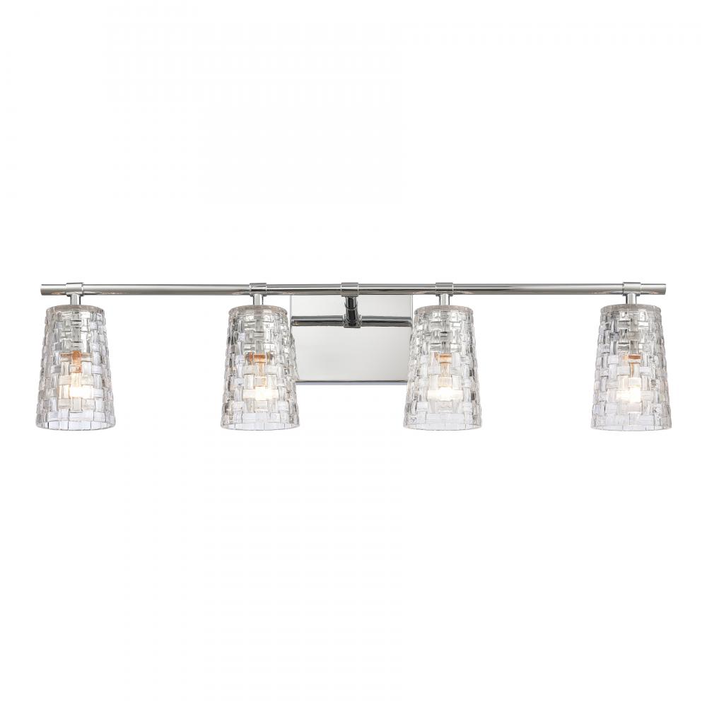 Lightweave 32'' Wide 4-Light Vanity Light - Polished Nickel