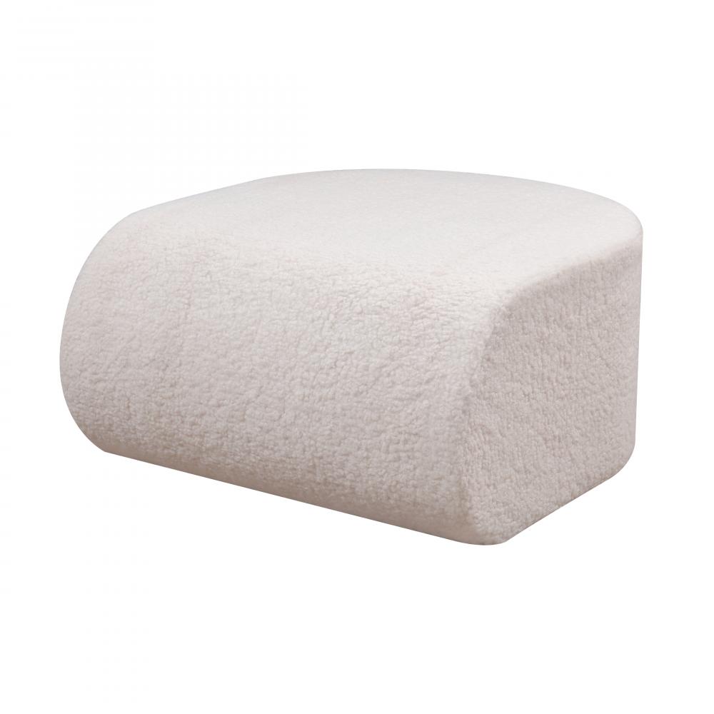 Keeler Pouf - White