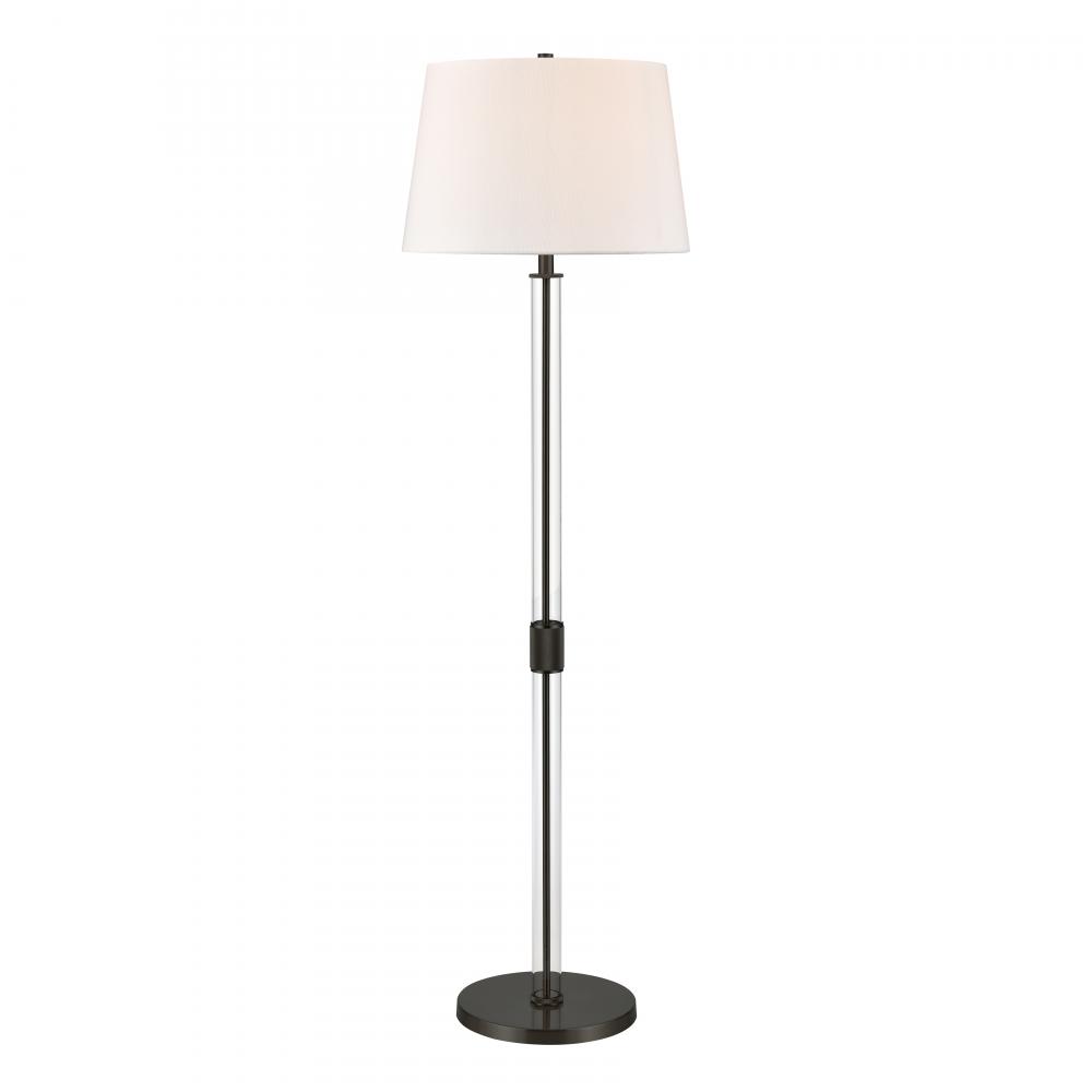 Roseden Court 62'' High 1-Light Floor Lamp - Black